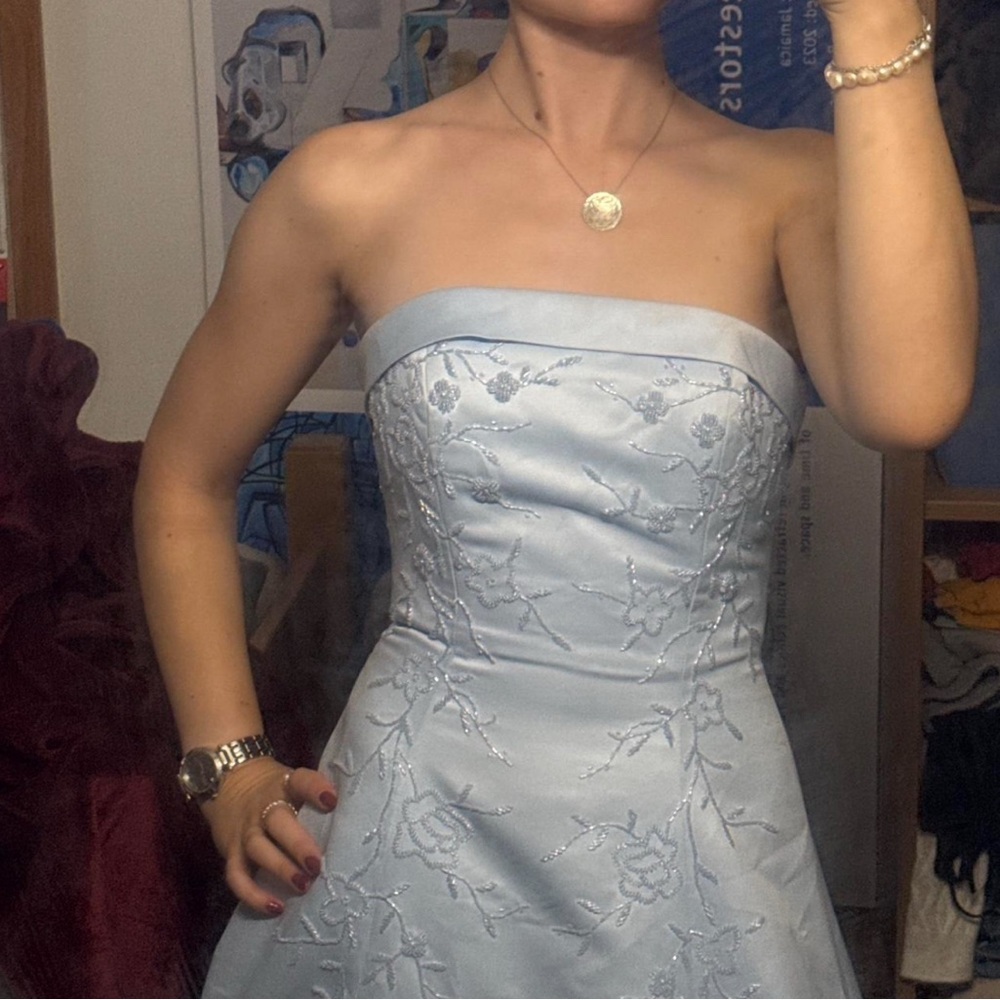 Cinderella Blue Ballgown Pagent Prom Dress